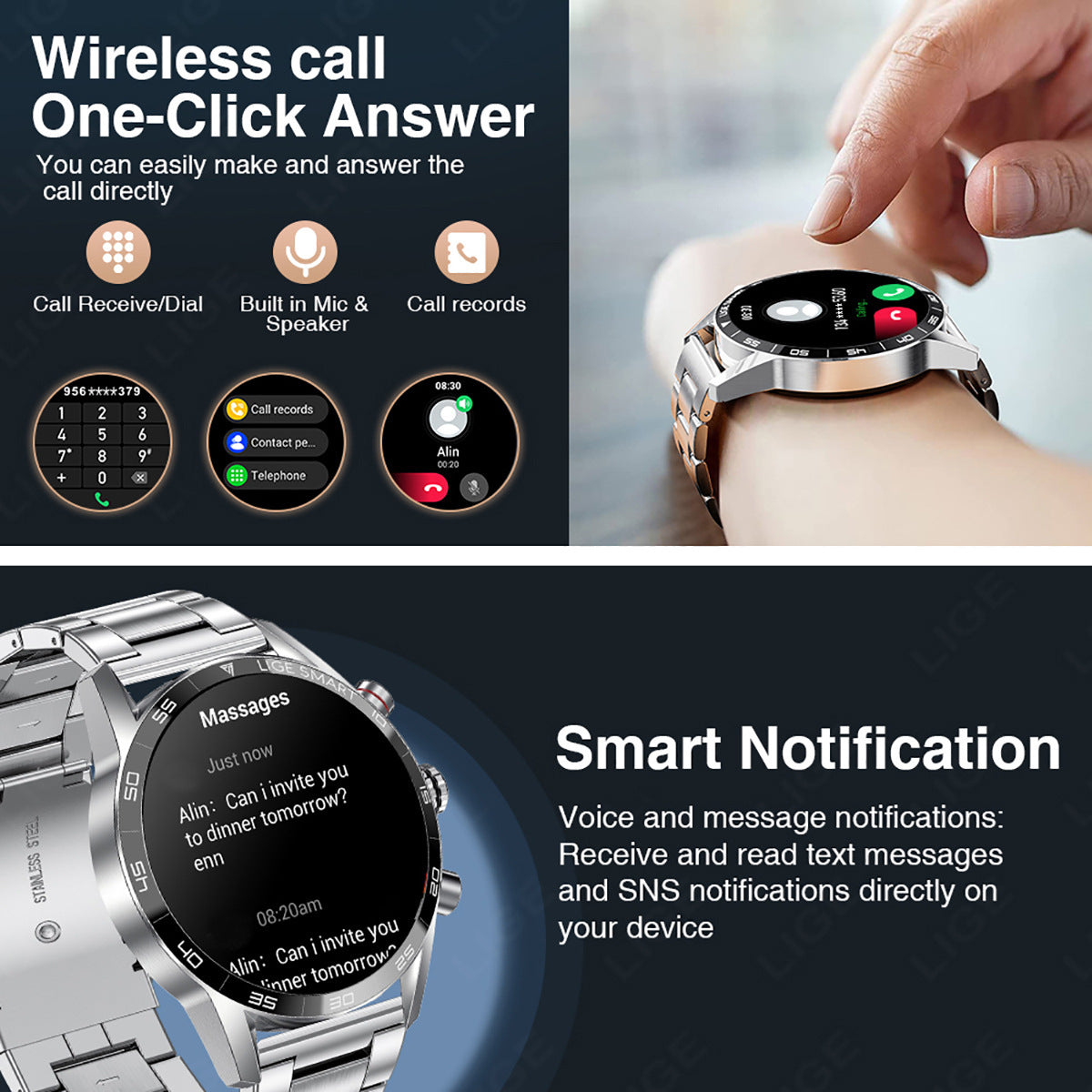Bluetooth Multifunctional Men Business Watch