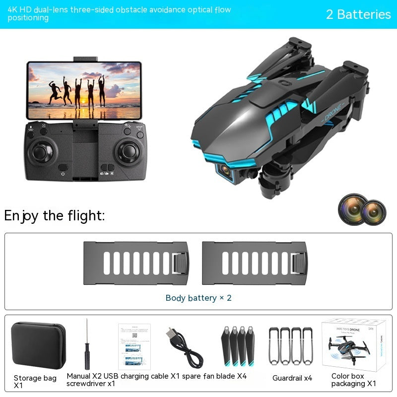 4k Dual Camera Obstacle Avoidance And Remote Control Aircraft Toy