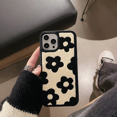 Plush Flowers Autumn And Winter Mobile Phone Cases