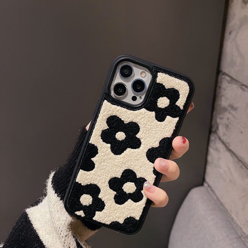 Plush Flowers Autumn And Winter Mobile Phone Cases