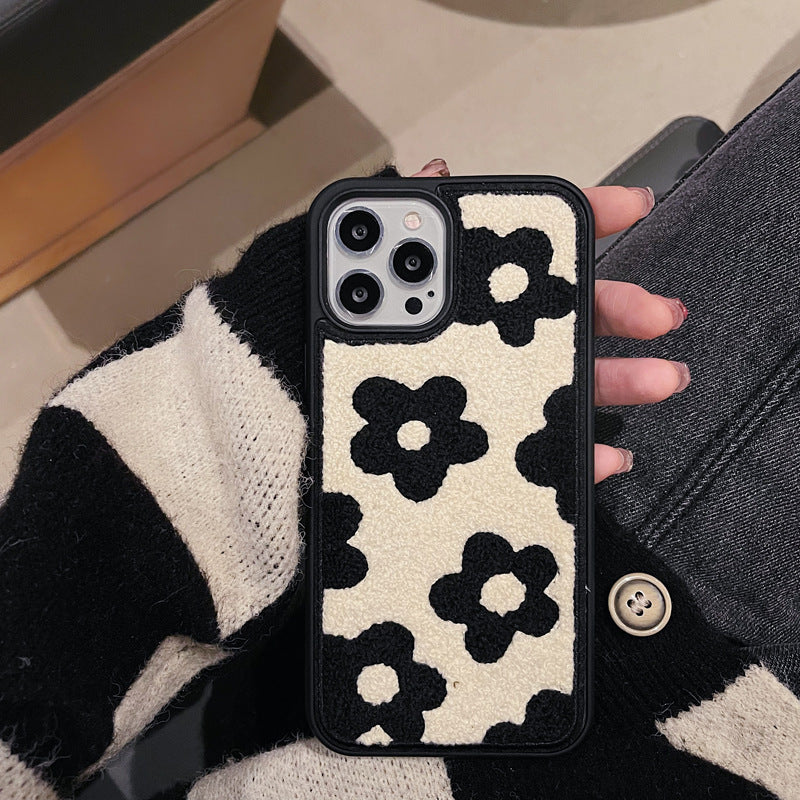 Plush Flowers Autumn And Winter Mobile Phone Cases