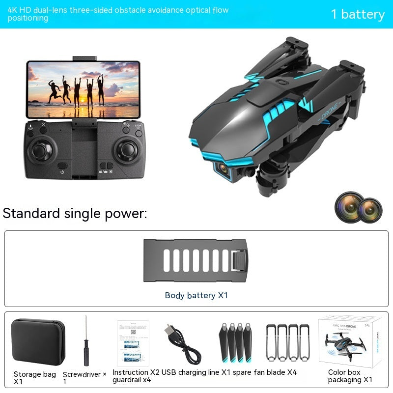 4k Dual Camera Obstacle Avoidance And Remote Control Aircraft Toy