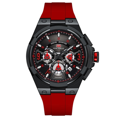 Casual Waterproof Quartz Floating Hollow Surface Watch
