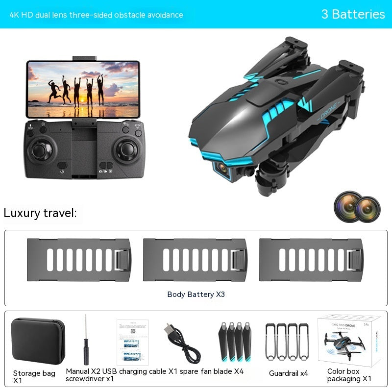 4k Dual Camera Obstacle Avoidance And Remote Control Aircraft Toy
