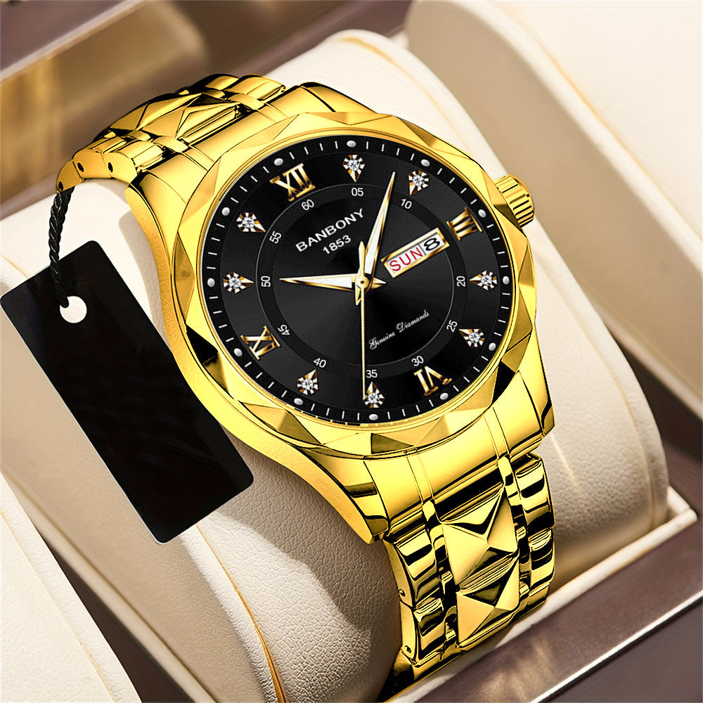 Men's Rope Luminous Waterproof Watch