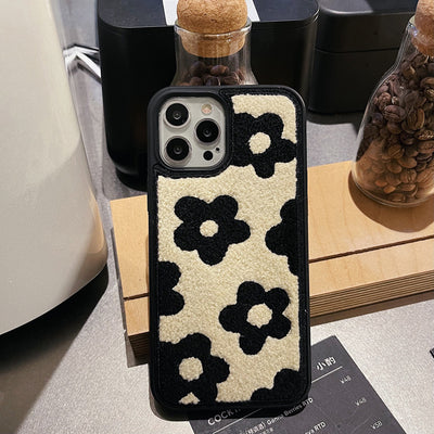Plush Flowers Autumn And Winter Mobile Phone Cases