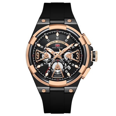 Casual Waterproof Quartz Floating Hollow Surface Watch