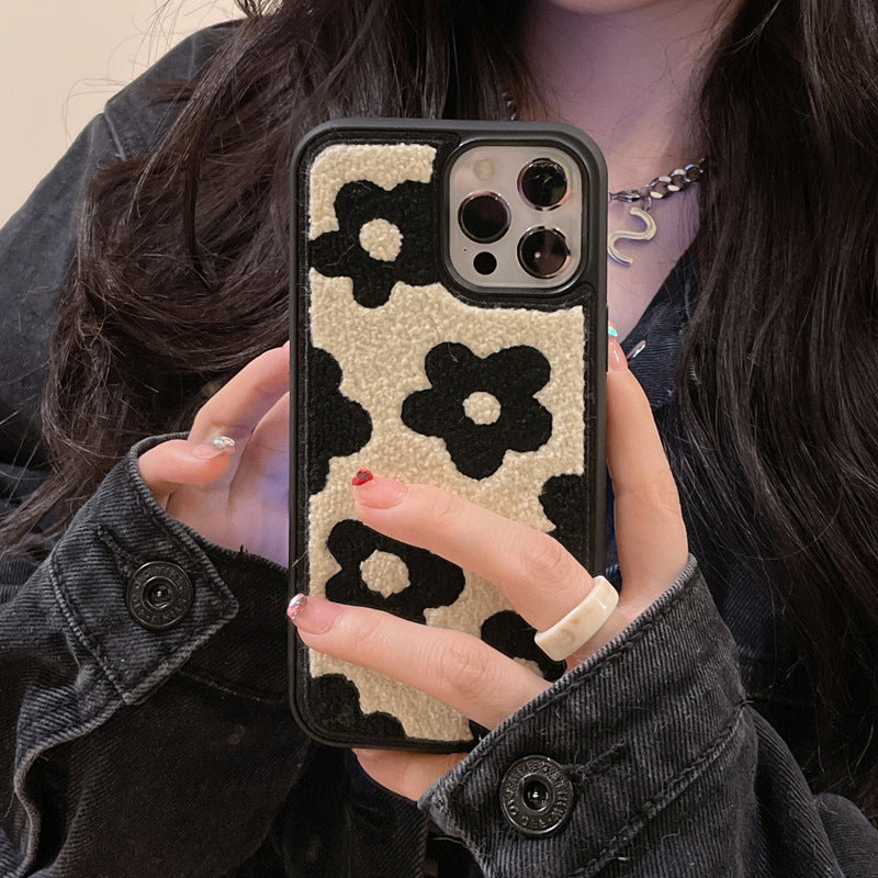 Plush Flowers Autumn And Winter Mobile Phone Cases